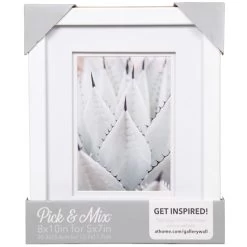 Pick & Mix 8x10 Matted To 5x7 Air Float Linear Wall Frame, White 5 Pick & Mix 8x10 Matted To 5x7 Air Float Linear Wall Frame, White -Home Decor Shop pick mix 8x10 matted to 5x7 air float linear wall frame white 1