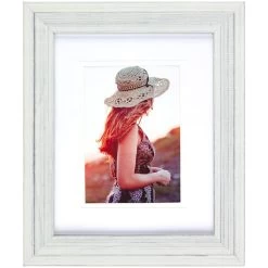 Pick & Mix 8x10 Matted To 5x7 Wall Frame, Whitewash