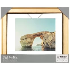 Pick & Mix Gold With Inner Bead Floating Frame, 8x10 -Home Decor Shop pick mix gold with inner bead floating frame 8x10 2