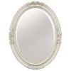 Polyurethane Framed Antique White Oval Wall Mirror, 25x33 -Home Decor Shop polyurethane framed antique white oval wall mirror 25x33 1
