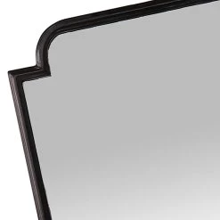 Providence Black Metal Wall Mirror, 24" -Home Decor Shop providence black metal wall mirror 24 1