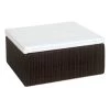 Providence Black & White Seagrass Box, 5.5"