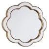 Providence Flower Shape Framed Wall Mirror, 22" -Home Decor Shop providence flower shape framed wall mirror 22