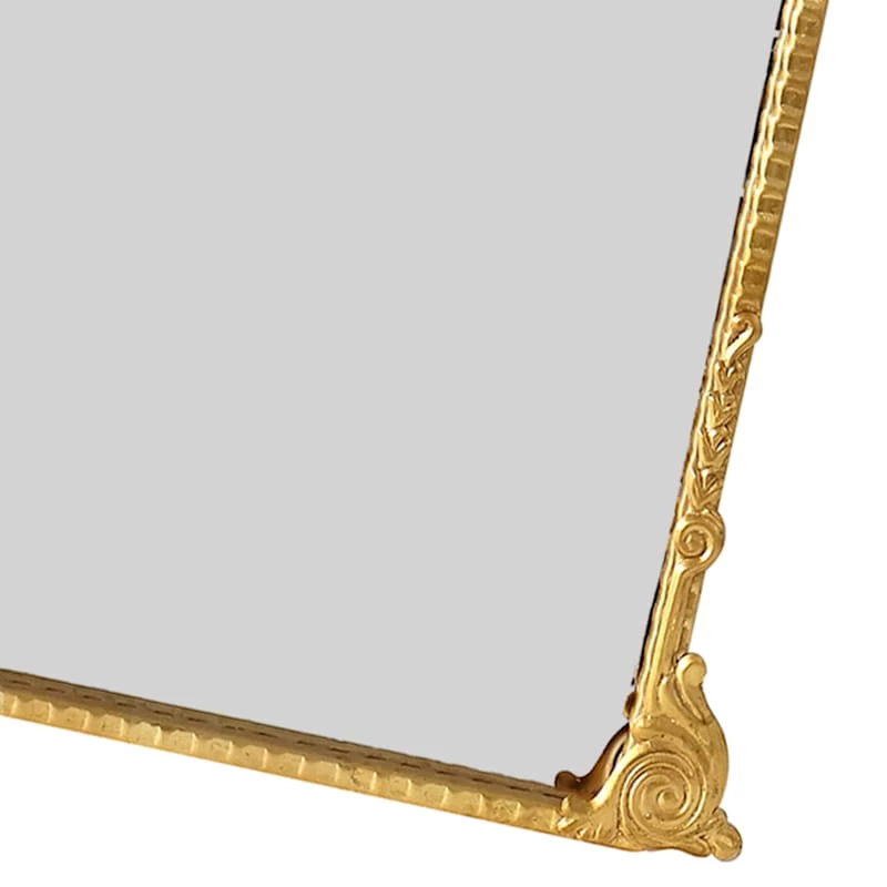 Providence Ornate Gold Metal Wall Mirror, 39x39 5 Providence Ornate Gold Metal Wall Mirror, 39x39 - Image 3