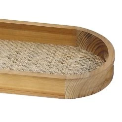 Home Decor Shop -Home Decor Shop providence oval wooden tray small 1