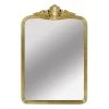 Providence Wood Gold Ornate Top Wall Mirror, 25x37 2 Providence Wood Gold Ornate Top Wall Mirror, 25x37 -Home Decor Shop providence wood gold ornate top wall mirror 25x37 1