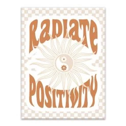 Radiate Positivity Canvas Wall Art, 16x20