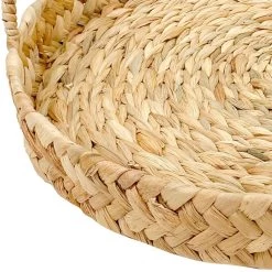 Round Natural Wicker Woven Decorative Tray, 17" 5 Round Natural Wicker Woven Decorative Tray, 17" -Home Decor Shop round natural wicker woven decorative tray 17 1