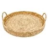 Round Natural Wicker Woven Decorative Tray, 17" 2 Round Natural Wicker Woven Decorative Tray, 17" -Home Decor Shop round natural wicker woven decorative tray 17