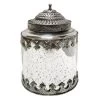 Silver Antique Mercury Jar, 8.5" -Home Decor Shop silver antique mercury jar 8.5