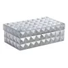 Silver Foil Spiked Decor Box, 7x3 2 Silver Foil Spiked Decor Box, 7x3 -Home Decor Shop silver foil spiked decor box 7x3 1