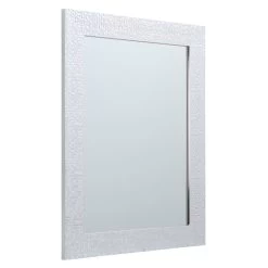 Silver Hexagon Textured Framed Wall Mirror, 22x28 7 Silver Hexagon Textured Framed Wall Mirror, 22x28 -Home Decor Shop silver hexagon textured framed wall mirror 22x28 2