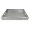Silver Lacquer Decorative Tray, 15" 1 Silver Lacquer Decorative Tray, 15" -Home Decor Shop silver lacquer decorative tray 15