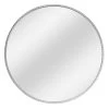 Silver Metal Gallery Round Wall Mirror, 30" -Home Decor Shop silver metal gallery round wall mirror 30