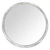 Silver Metal Round Wall Mirror, 30" 2 Silver Metal Round Wall Mirror, 30" -Home Decor Shop silver metal round wall mirror 30