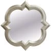 Silver Quatrefoil Wall Mirror, 18" -Home Decor Shop silver quatrefoil wall mirror 18