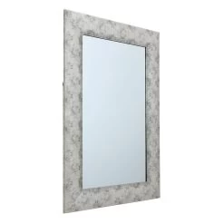 Silver Raised Dots Framed Wall Mirror, 24x36 8 Silver Raised Dots Framed Wall Mirror, 24x36 -Home Decor Shop silver raised dots framed wall mirror 24x36 2