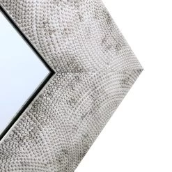 Silver Raised Dots Framed Wall Mirror, 24x36 9 Silver Raised Dots Framed Wall Mirror, 24x36 -Home Decor Shop silver raised dots framed wall mirror 24x36 3