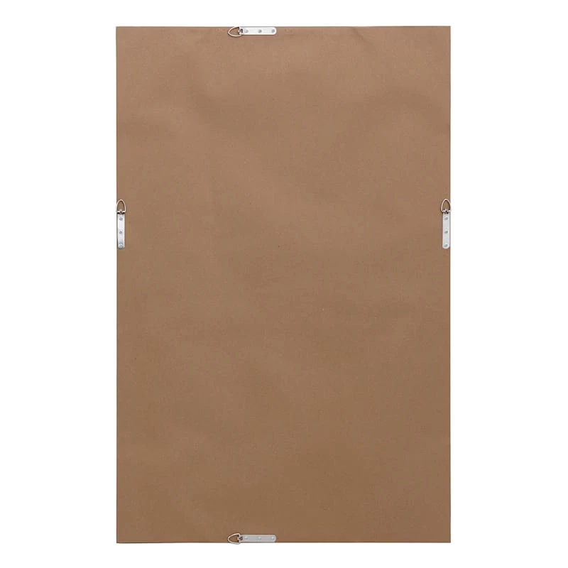 Silver Raised Dots Framed Wall Mirror, 24x36 7 Silver Raised Dots Framed Wall Mirror, 24x36 - Image 5