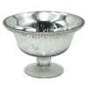 Silver Rhinestone Compote, 5"