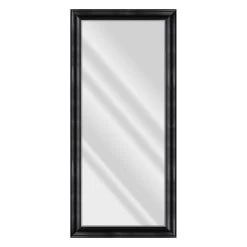 Sophia Black Beveled Wall Mirror, 31x65