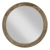 Thin Wood Round Wall Mirror, 24" -Home Decor Shop thin wood round wall mirror 24