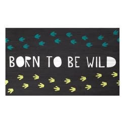 Tiny Dreamers Born To Be Wild Canvas Wall Art, 20x12
