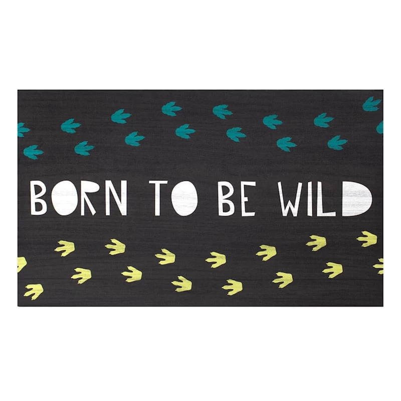 Tiny Dreamers Born To Be Wild Canvas Wall Art, 20x12 3 Tiny Dreamers Born To Be Wild Canvas Wall Art, 20x12
