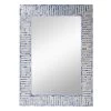 Tracey Boyd Blue & Mother-of-Pearl White Wall Mirror, 28x39 -Home Decor Shop tracey boyd blue mother of pearl white wall mirror 28x39 1