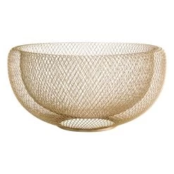 Tracey Boyd Brass Wire Decorative Bowl, 11x5