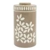 Tracey Boyd Brown Floral Ceramic Jar, 8" -Home Decor Shop tracey boyd brown floral ceramic jar 8