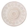 Tracey Boyd Brown Floral Decorative Wood Plate, 16" -Home Decor Shop tracey boyd brown floral decorative wood plate 16