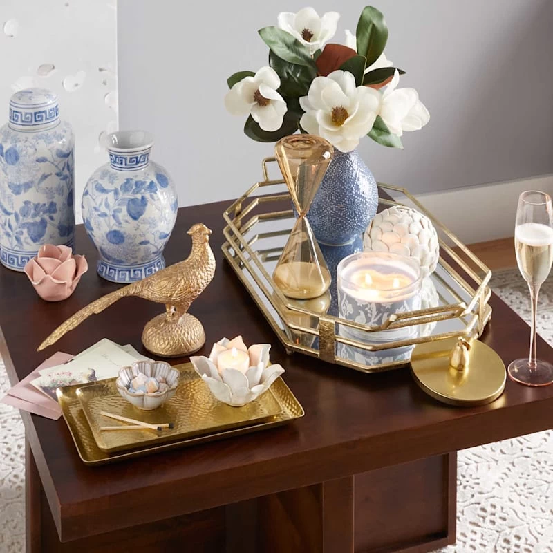 Tracey Boyd Ceramic Capiz Scalloped Sphere, 5" 4 Tracey Boyd Ceramic Capiz Scalloped Sphere, 5" - Image 2