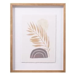 Tracey Boyd Glass Framed Abstract Leaf Print Wall Art, 16x20