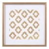 Tracey Boyd Glass Framed Gold Ikat Print Wall Art, 16" 2 Tracey Boyd Glass Framed Gold Ikat Print Wall Art, 16" -Home Decor Shop tracey boyd glass framed gold ikat print wall art 16