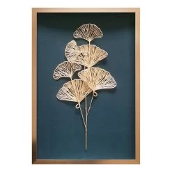Tracey Boyd Glass Framed Leaf Wall Art, 18x26