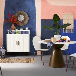 Tracey Boyd Natural Seagrass Round Wall Mirror, 24" -Home Decor Shop tracey boyd natural seagrass round wall mirror 24 1