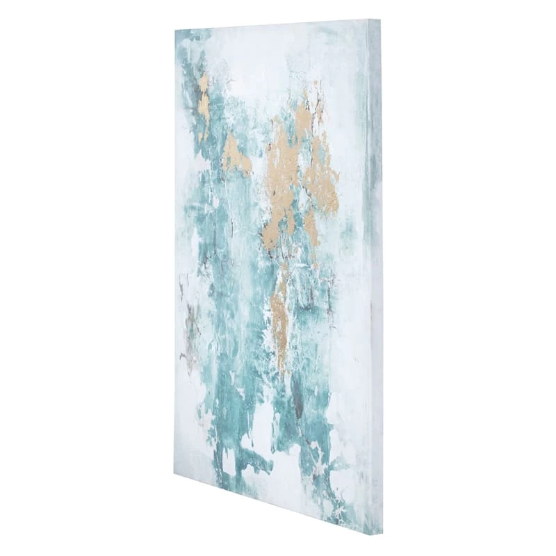Tracey Boyd Teal Abstract Canvas Wall Art, 24x36 4 Tracey Boyd Teal Abstract Canvas Wall Art, 24x36 - Image 2