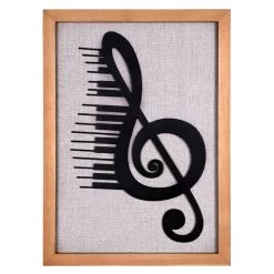 Treble Clef Piano Wall Art, 12x17