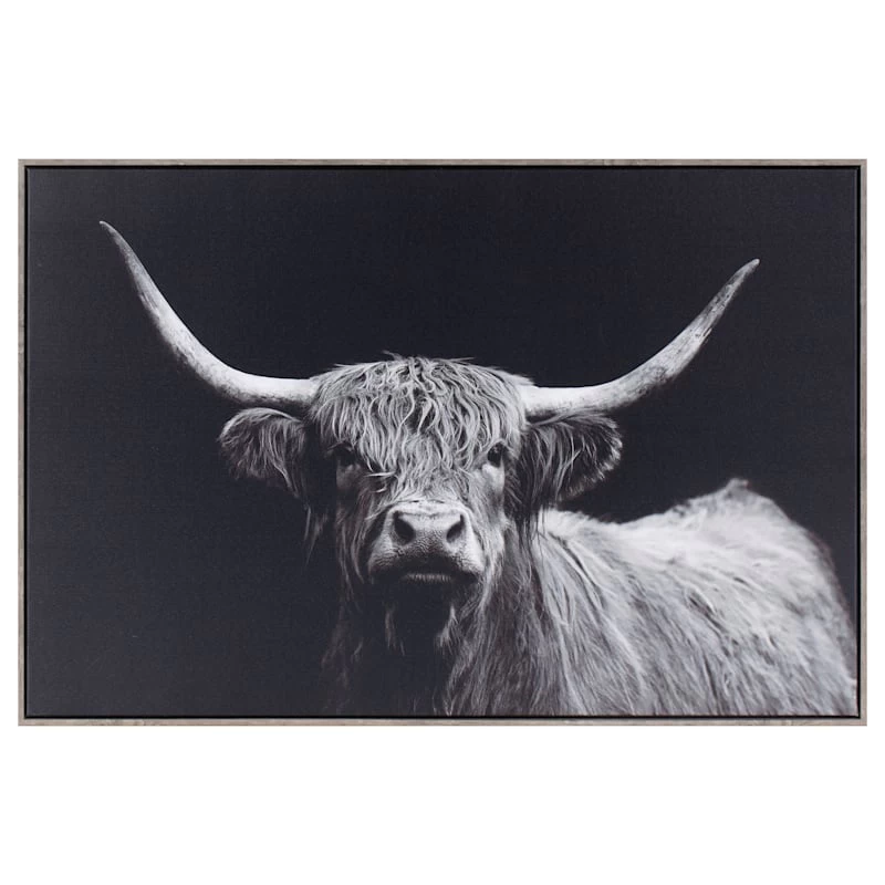 Ty Pennington Framed Highland Cow Canvas Wall Art, 36x24 3 Ty Pennington Framed Highland Cow Canvas Wall Art, 36x24