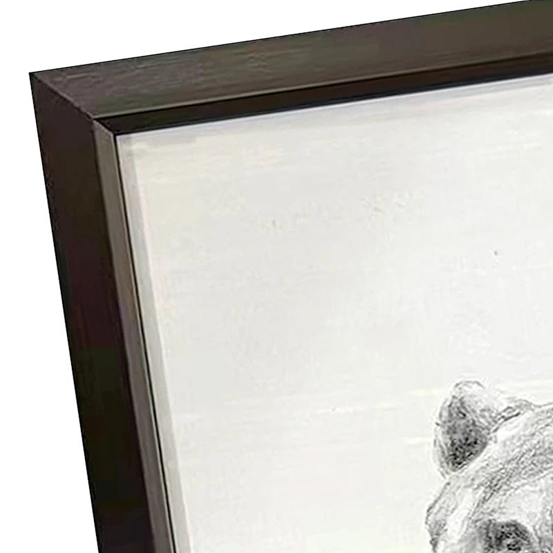 Ty Pennington Glass Framed Bear Wall Art, 26" 4 Ty Pennington Glass Framed Bear Wall Art, 26" - Image 2