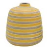 Ty Pennington Yellow & Grey Striped Ceramic Vase, 7" 2 Ty Pennington Yellow & Grey Striped Ceramic Vase, 7" -Home Decor Shop ty pennington yellow grey striped ceramic vase 7