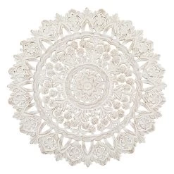 Wall Panel Carved Wood Wall Art, 32"