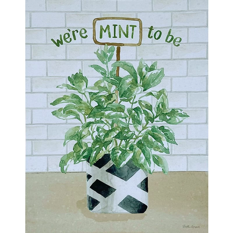 We're Mint To Be Canvas Wall Art, 12x16 3 We're Mint To Be Canvas Wall Art, 12x16