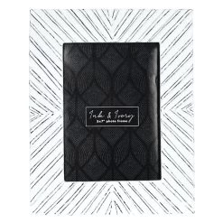 White & Black Tabletop Photo Frame, 5x7