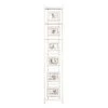 White Collage Ladder Frame, 12x63 -Home Decor Shop white collage ladder frame 12x63 1
