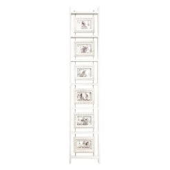 White Collage Ladder Frame, 12x63