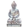 White Distressed Ceramic Buddha, 10" -Home Decor Shop white distressed ceramic buddha 10