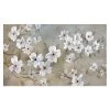 White Floral Canvas Wall Art, 60x36 2 White Floral Canvas Wall Art, 60x36 -Home Decor Shop white floral canvas wall art 60x36 1