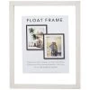 White Linear Profile Floating Wall Frame, 11x14 2 White Linear Profile Floating Wall Frame, 11x14 -Home Decor Shop white linear profile floating wall frame 11x14 1